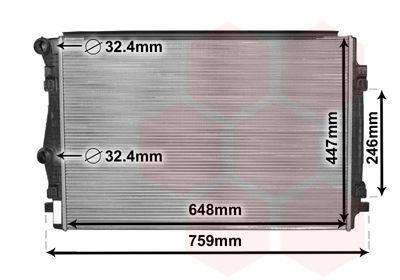 VAN WEZEL Radiators, Motora dzesēšanas sistēma 58002344